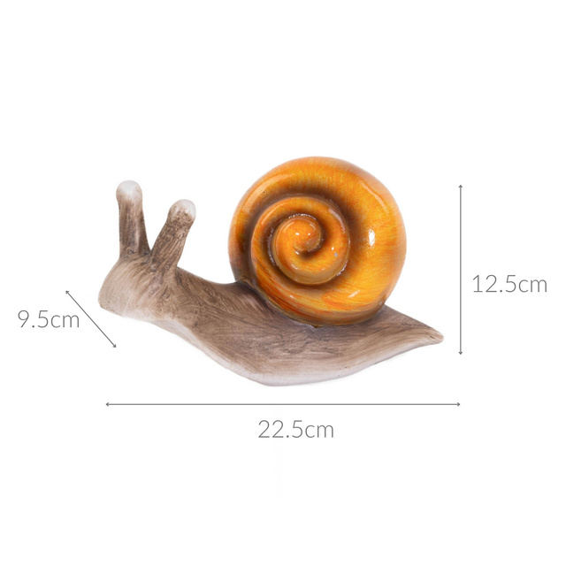 Decor de gradina melc, 22 x 10 cm