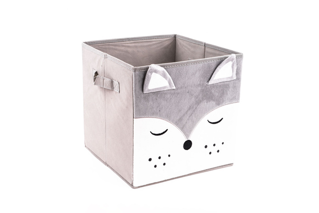 Containere textile ANIMAL, motiv pentru copii, 29x29x29 cm, vulpe