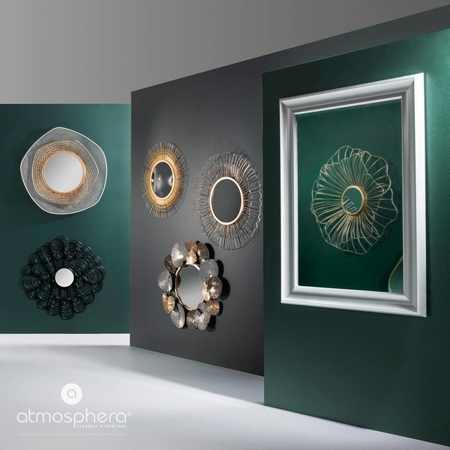 Oglinda decorativa rotunda SUN, Ø 58 cm