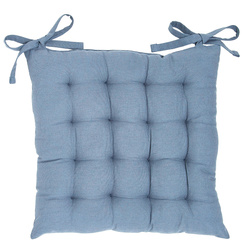 Perna din bumbac pentru scaunul de bucătărie COMFORT, legată, 38 x 38 cm, albastru deschis