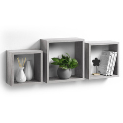 Rafturi cub suspendate, set de 3