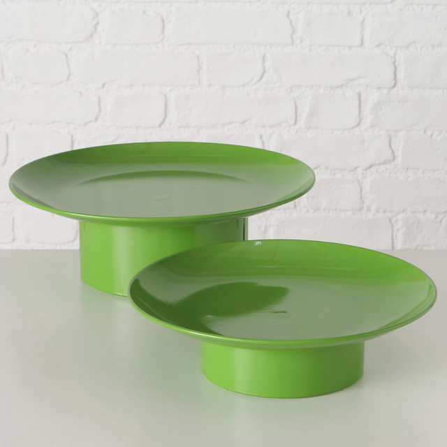 Placi metalice pe picior PLANA, 2 buc Ø 32,5-28 cm