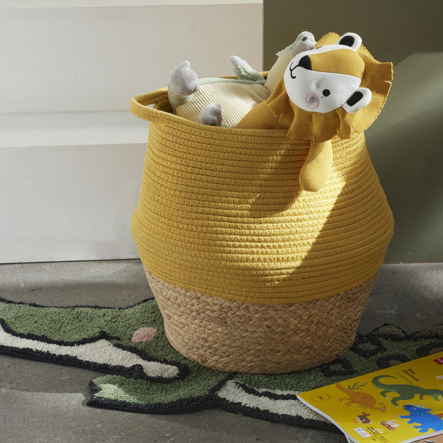 Coș pentru jucării rotund PAON din bumbac, Ø 30 cm