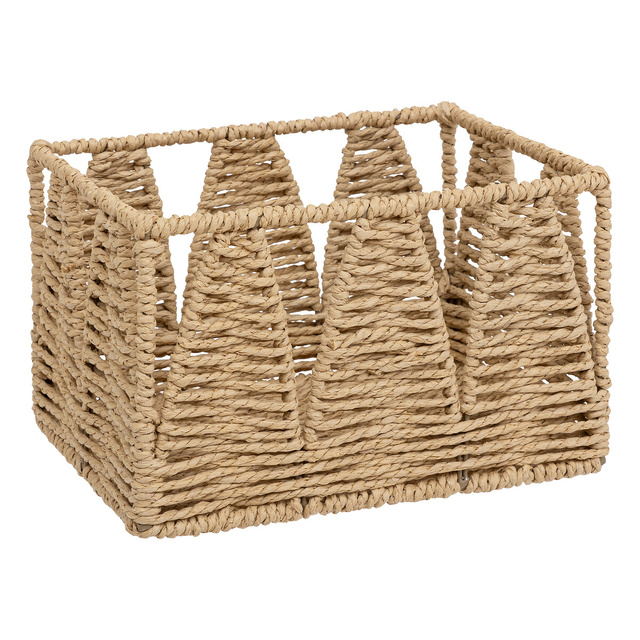 Set de 4 cutii de depozitare Soleya alb-negru din hârtie