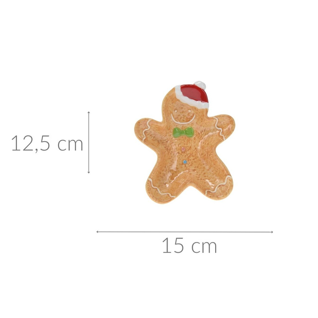 Tava in forma de turta dulce de Craciun, 15 x 12,5 cm, COOKIE