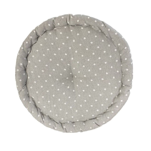 Perna de șezut rotundă CONSTANCE, bumbac, Ø 40 x 12 cm