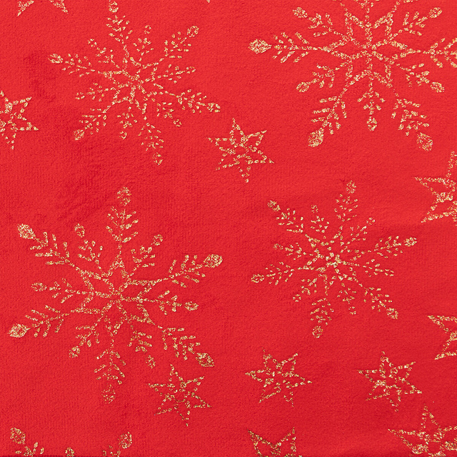 Traversa de masa rosie cu model auriu, 28 x 300 cm