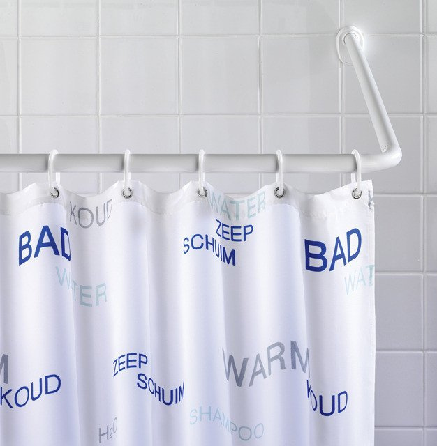 Colțar universal pentru perdea de duș, WENKO, alb