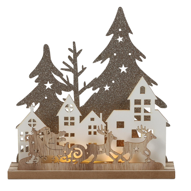 Lampă de masă LED de Crăciun, 20 cm, model 1