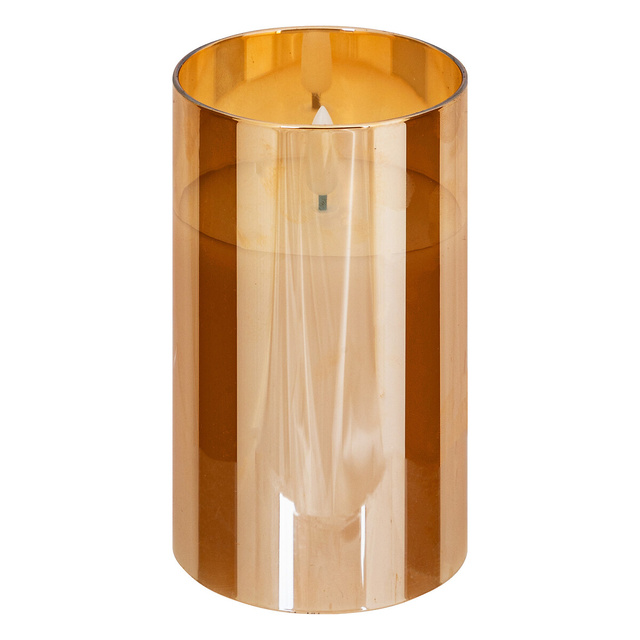 SENA set de lumânări LED sticlă ambră