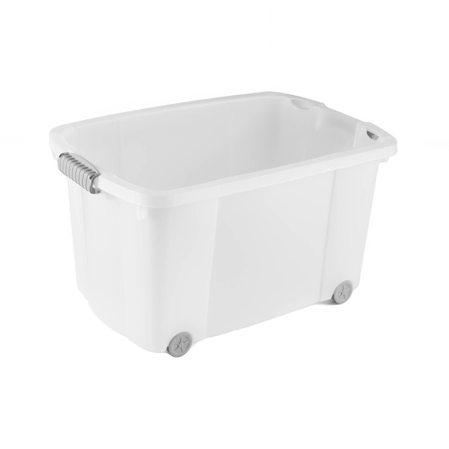 Recipient depozitare, cu roti, plastic reciclat, 45 l