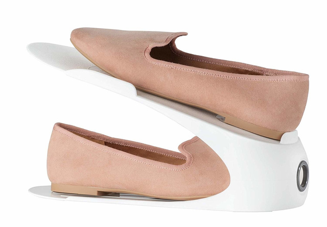 Organizatoare de pantofi albe, set din 4 piese, WENKO