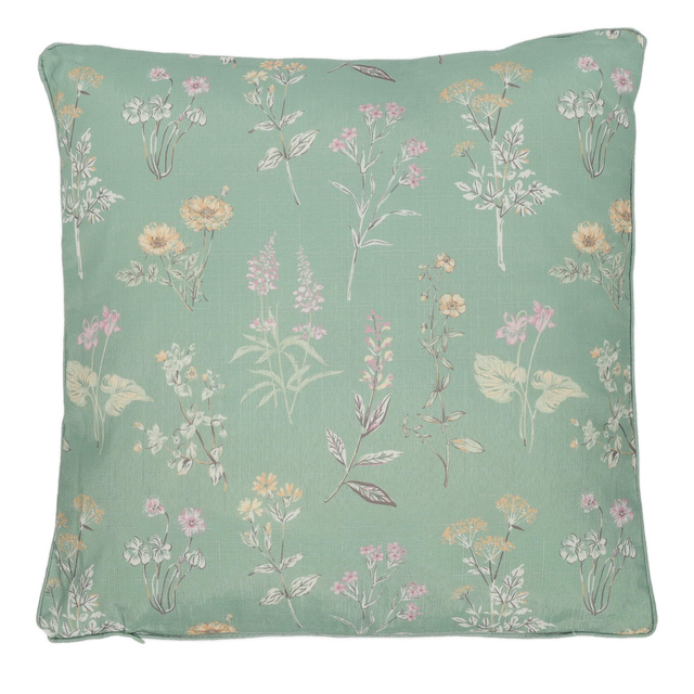 Perna decorativa cu model floral, 45 x 45 cm