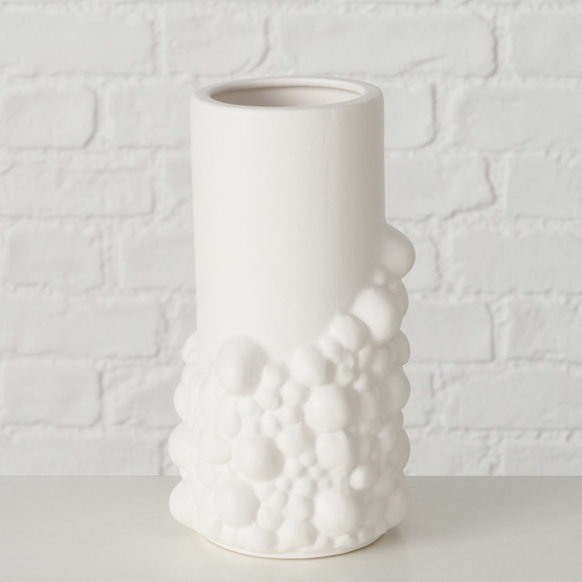 Vaza BULE din lut mat, 20,3 cm