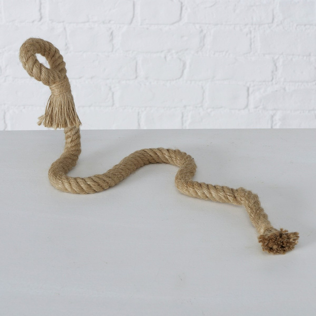 Suport pentru sticle de vin din fier, împletit cu sfoară, 15 x 16 cm