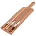 Tocator de branza + 3 cutite, 43x16 cm, set