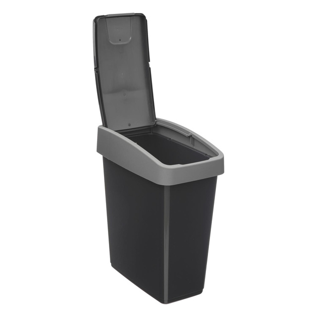 Coș de gunoi din plastic reciclat, 45 l