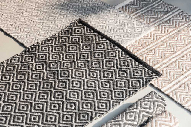 Covor de baie SHAKI, poliester reciclat, bej, model etnic, WENKO