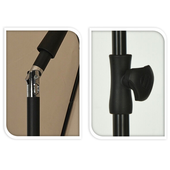 Umbrela de gradina dreptunghiulara, 125 x 200 cm