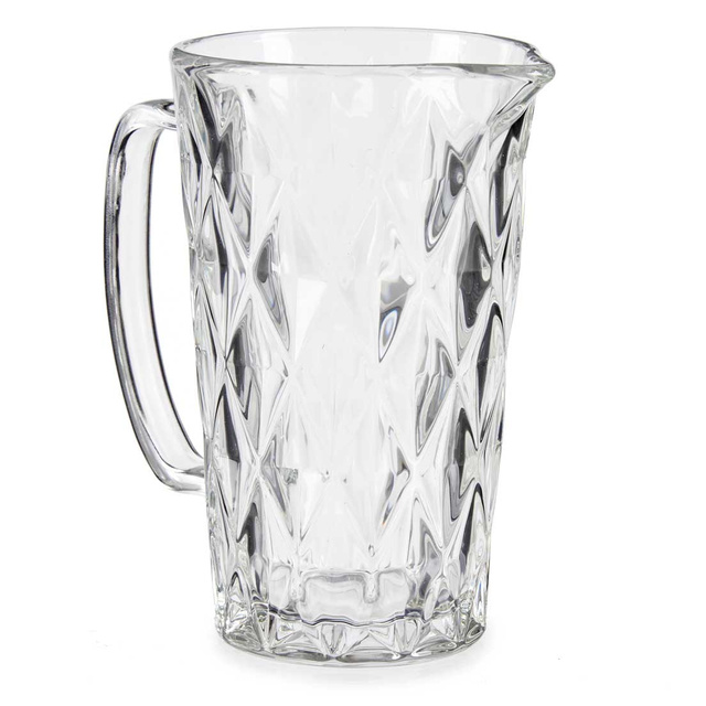 Carafa din sticlă cu model de cristal, 1 l