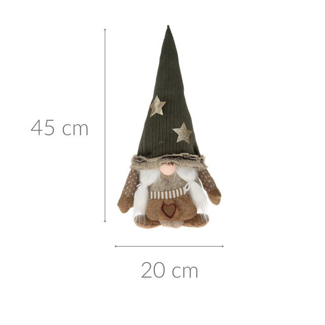 Figurina spiridus de Crăciun, înălțime 45 cm