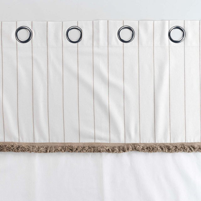 Perdea cu franjuri ALIZEE cu ochiuri, 140 x 240 cm