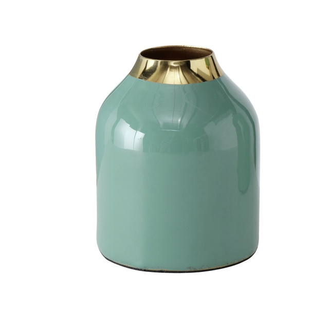 Set vaze albastre cu detaliu auriu, 3 buc