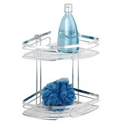 Raft de col pentru baie PREMIUM, 2 niveluri - oțel inoxidabil, WENKO