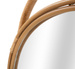 Oglinda de perete rotunda din ratan PANAMA, Ø 80 cm