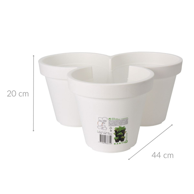 Ghiveci pentru trei flori, Ø 44 x 20 cm