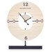 Ceas pentru comoda, cu cadran minimalist, 20,5 x 26,5 x 7 cm