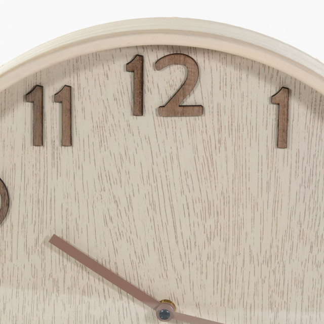 Ceas de perete in culori neutre, Ø 38 cm
