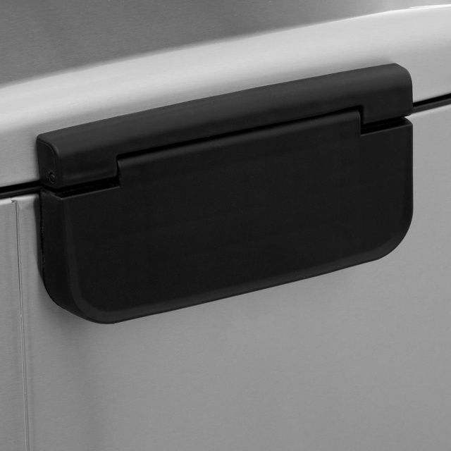 Coș de gunoi de capacitate mare, oțel inoxidabil, 50 l