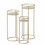 Set suporturi de flori metalice RICKY, 3 buc. 50-70 cm