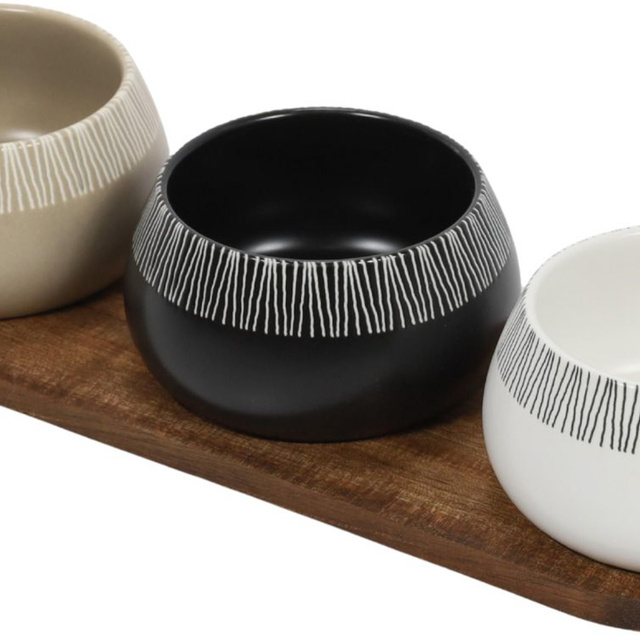 Boluri pentru gustări RORI, 3 bucăți + tavă