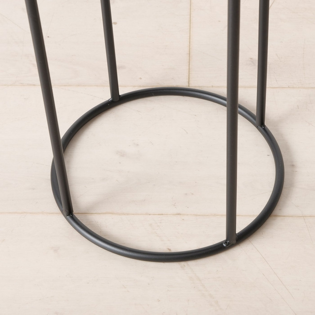 Set 3  suporturi pentru  flori Aurela, negru