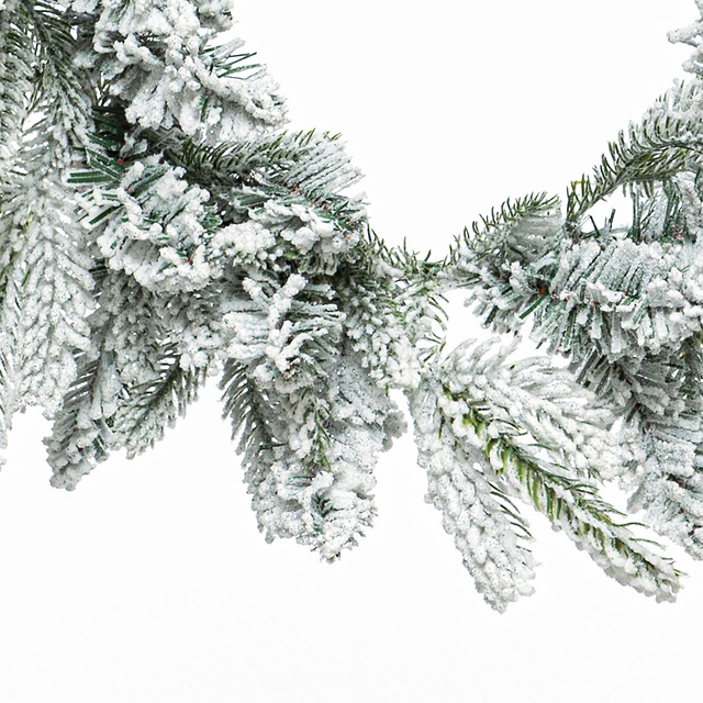 Ghirlanda din ramuri de brad acoperite cu zapada, 180 cm