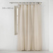 Perdea cu franjuri pe curele, CYRINE, 140 x 240 cm