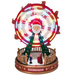 Decorație de Crăciun rotativă LED, roată diavolească, 23 x 23 x 31 cm
