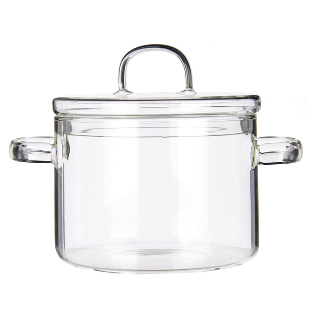 Vas de copt cu capac, forma de oala, 1 l