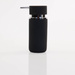 Dispenser săpun lichid RUBBER, 16 cm, Negru, ZELLER