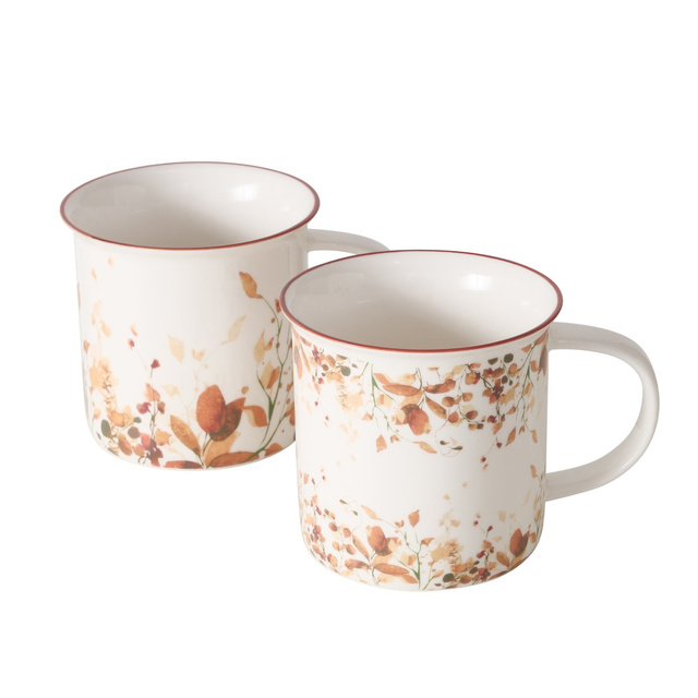 Cana din portelan, pictata manual, BERNADA, 320 ml