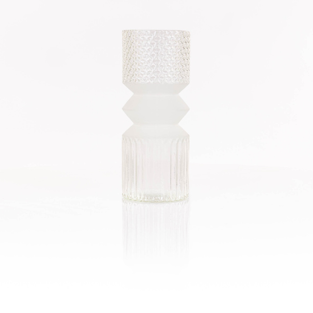 Vaza cilindrica din sticla, 25 cm