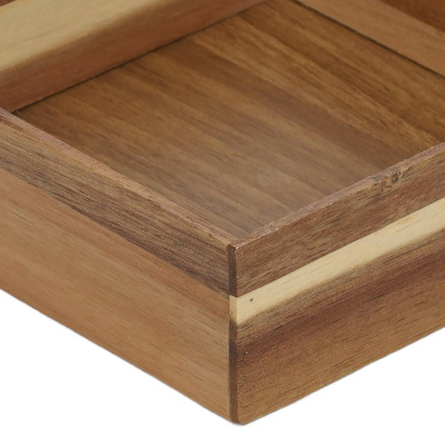 Organizator din lemn HEDO pentru sertar, 15 x 15 x 5 cm