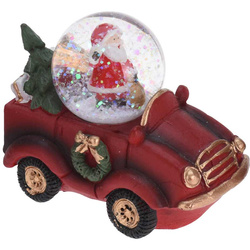 Vehiculul de sărbătoare cu glob de zăpadă