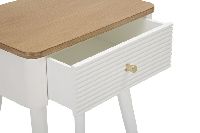 Noptiera cu sertar si blat din lemn