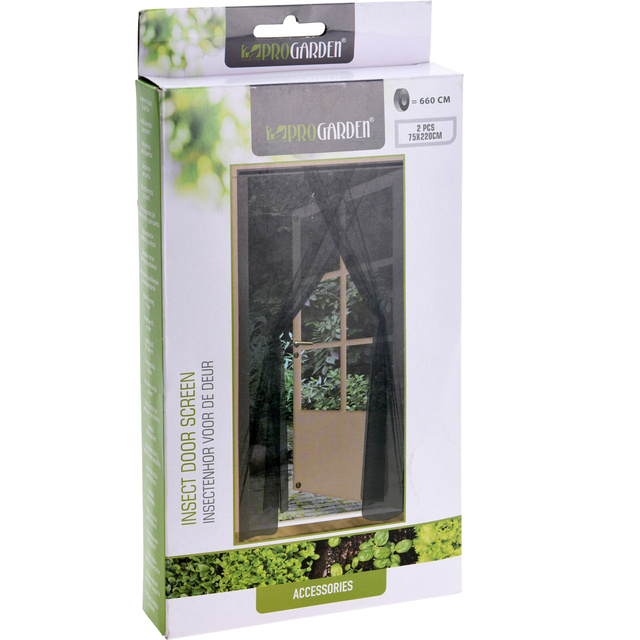 Plasa de tantari usa, neagra, 75 x 220 cm