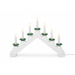 Candelabru decorativ LED XMAS GLOW, 7 lumânări, 42,5 x 6 x 28 cm