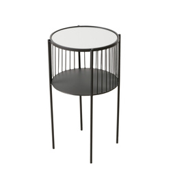 Masuta laterala metalica LOBO, Ø 33 x 55,5 cm