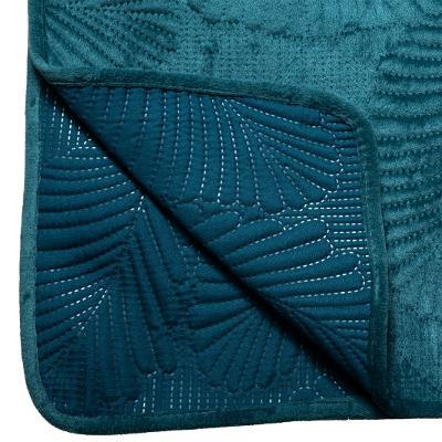 Cuvertură de pat, poliester, albastru, 240 x 260 cm